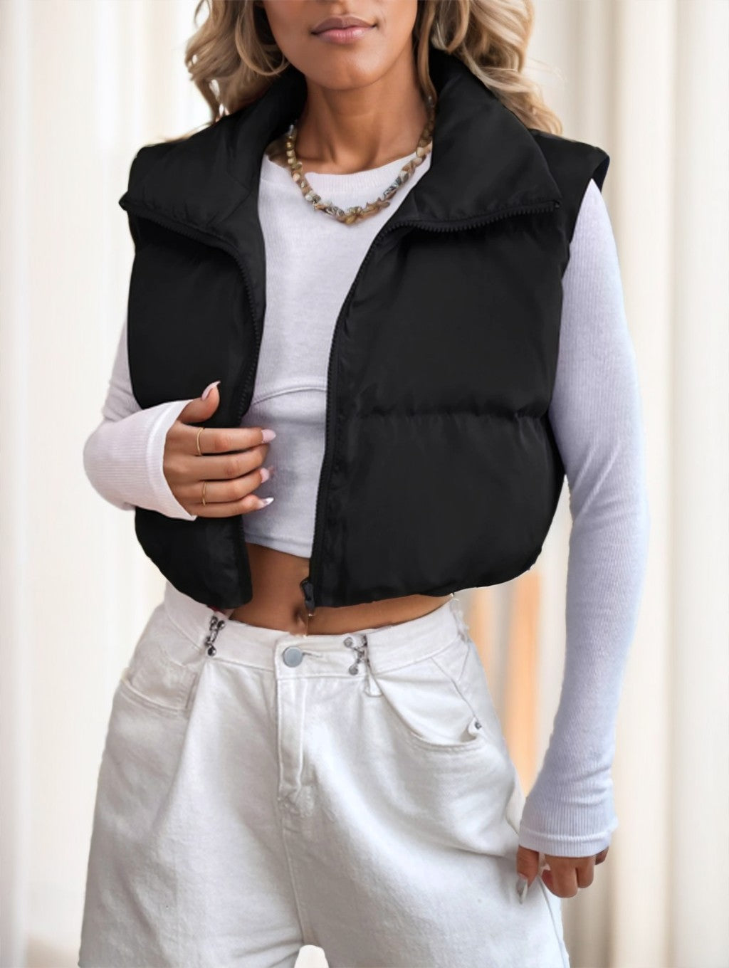 Veyra Asymmetrical Zip Outerwear