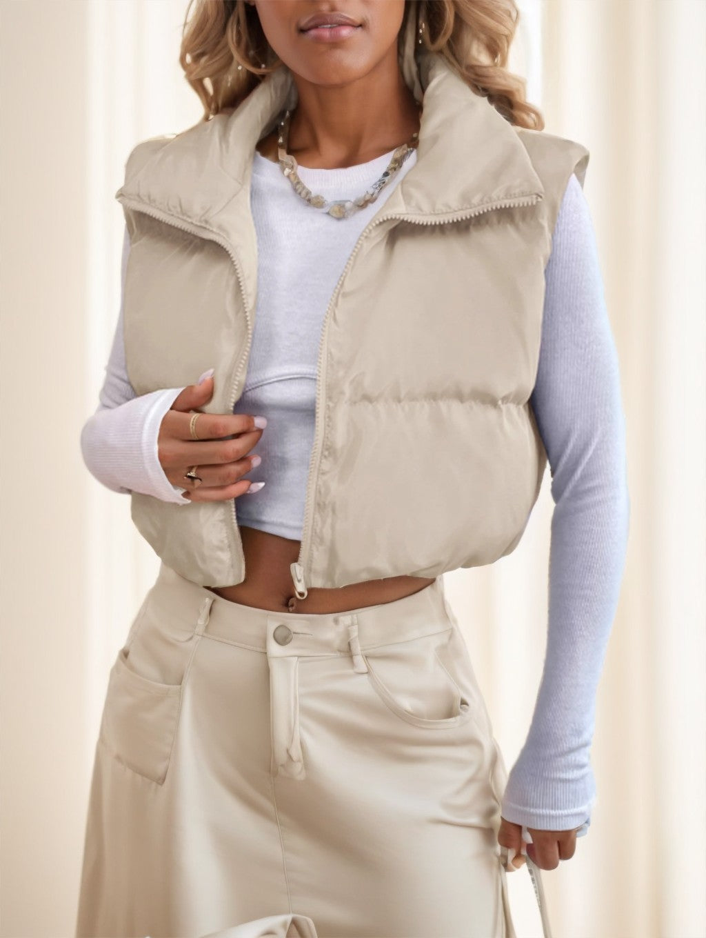 Veyra Asymmetrical Zip Outerwear